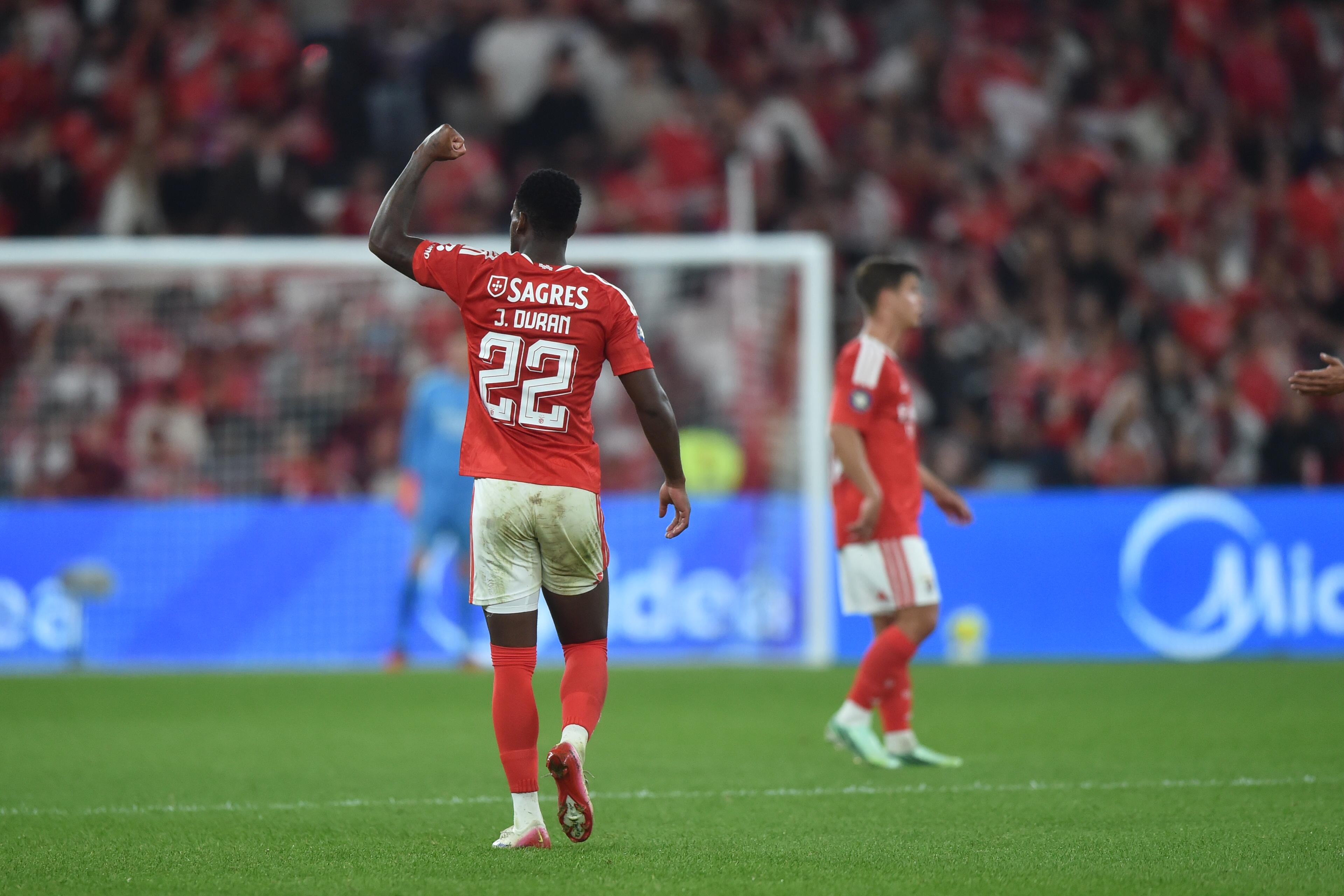Jhon Durán marcou no Benfica-Gil Vicente - Foto: Miguel Nunes