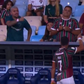Momento da discussão entre Hulk e adepto do Fluminense