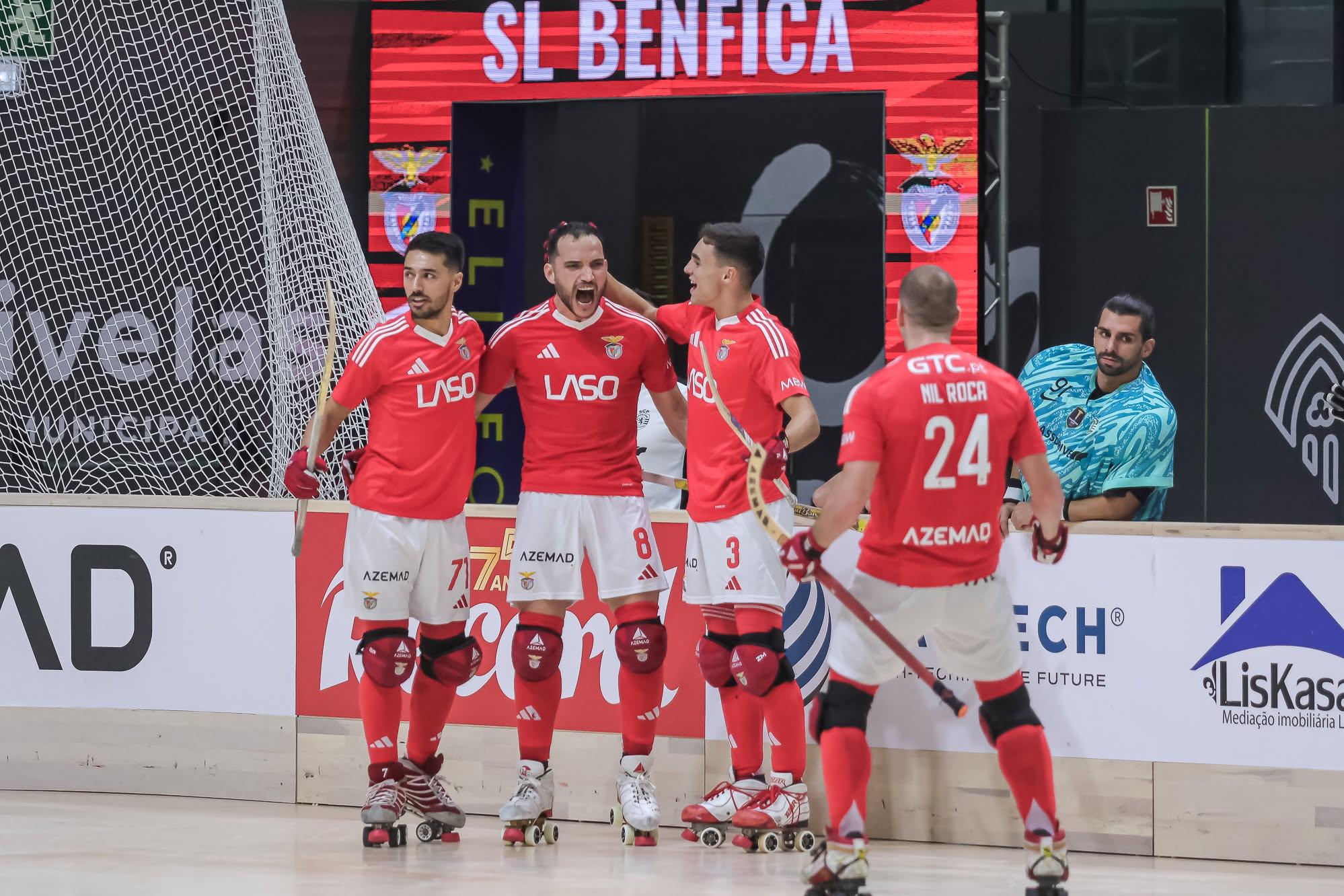 Equipa de hóquei em patins do Benfica (foto Elite Cup)
