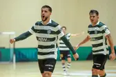 Tomás Paçó celebra vitória frente aos franceses do Étoile Lavalloise - Foto: Sporting CP