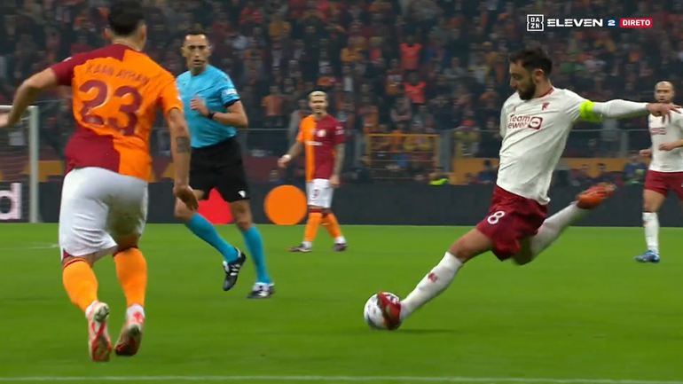 Vídeo: obra-prima de Bruno Fernandes em Istambul