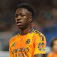 Vinícius Jr. durante um jogo pelo Real Madrid