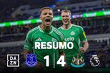 Newcastle atropela Everton em Liverpool com 'bis' improvável (resumo)