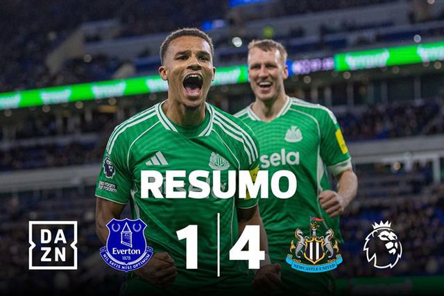 Newcastle atropela Everton em Liverpool com 'bis' improvável (resumo)