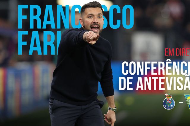 Siga em direto a conferência de Francesco Farioli