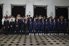 Marcelo Rebelo de Sousa 'comandou' selfie com os campeões mundiais