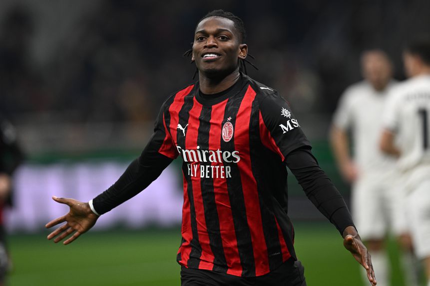 Rafael Leão marcou aos 51 minutos