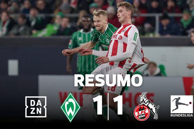 Balde de água fria para o Werder Bremen em casa (resumo)