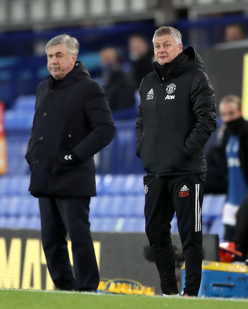 Carlo Ancelotti e Ole Gunnar Solskjaer