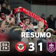 Brentford vence em jogo com quatro golos que só apareceram... na reta final (resumo)