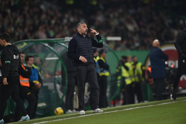 Rui Borges fez a estreia pelo Sporting frente ao Benfica