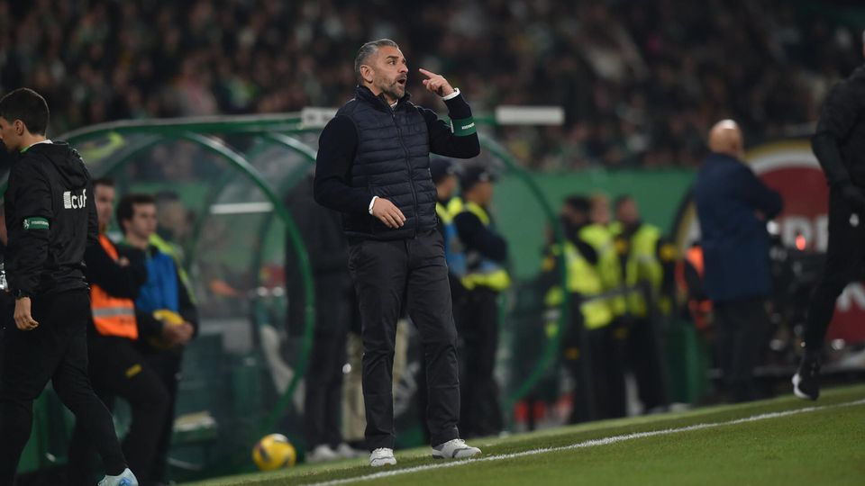 Rui Borges fez a estreia pelo Sporting frente ao Benfica