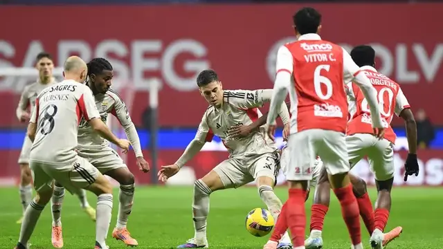 Lance do Sc Braga-Benfica - Foto Rogério Ferreira/Kapta+