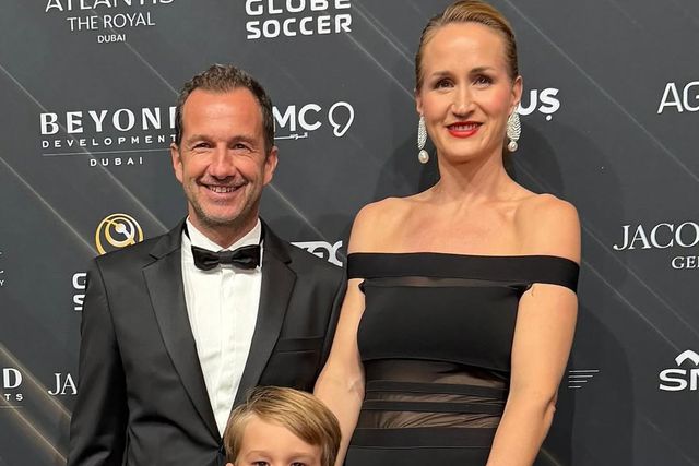 Frederico Varandas ao lado da mulher Katarina Larsson e do filho Santiago - Foto: Frederico Varandas/Instagram