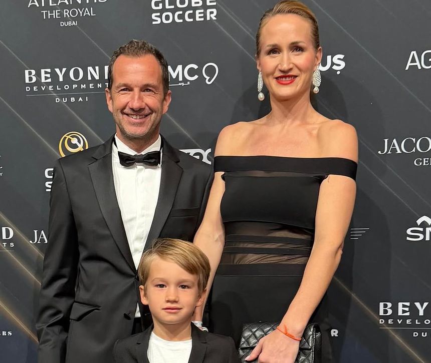 Frederico Varandas ao lado da mulher Katarina Larsson e do filho Santiago - Foto: Frederico Varandas/Instagram