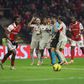 Jogadores do Benfica queixaram-se do golo invalidado em Braga - Foto: Luís Eiras/IMAGO