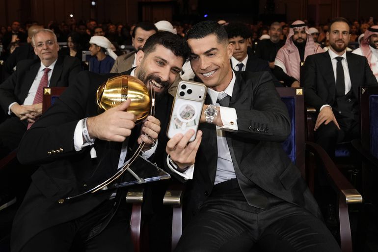 Cristiano Ronaldo nos Globe Soccer Awards 2025