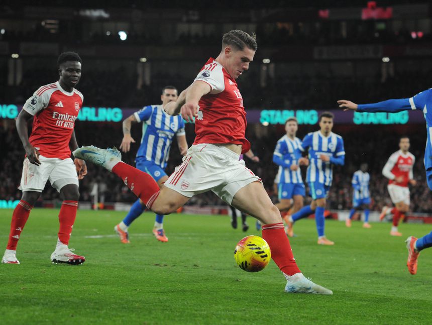 Viktor Gyokeres teve algumas oportunidades para marcar frente ao Brighton