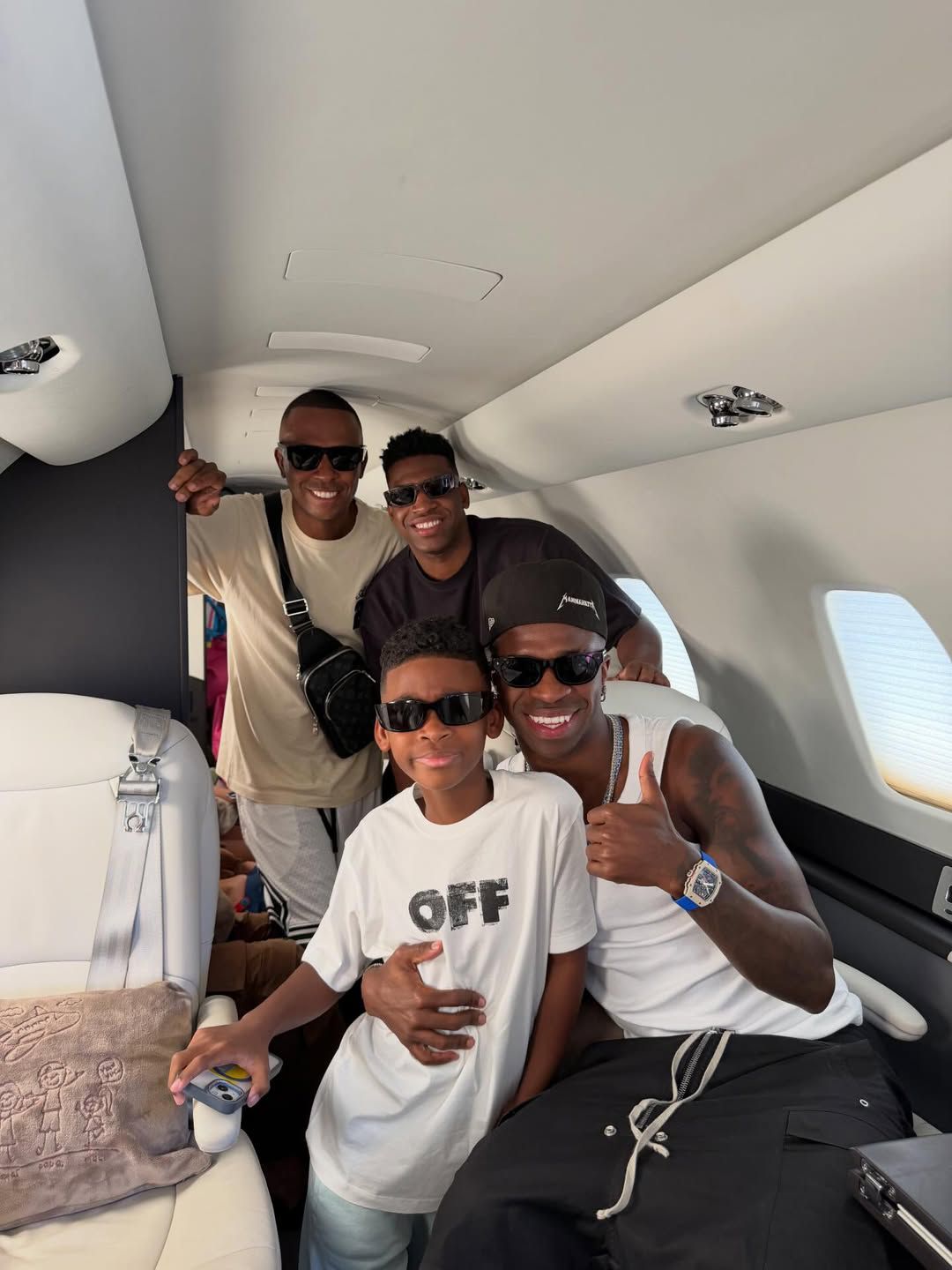 Vinícius Jr. em viagem - Foto: Vinícius Jr./Instagram