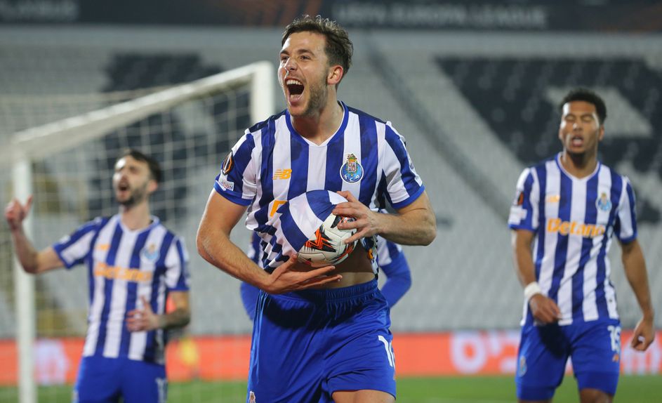 Nico González foi herói em Belgrado e o seu golo apurou o FC Porto para o play-off da UEFA Europa League (FOTO: ANDREJ CUKIC/LUSA)