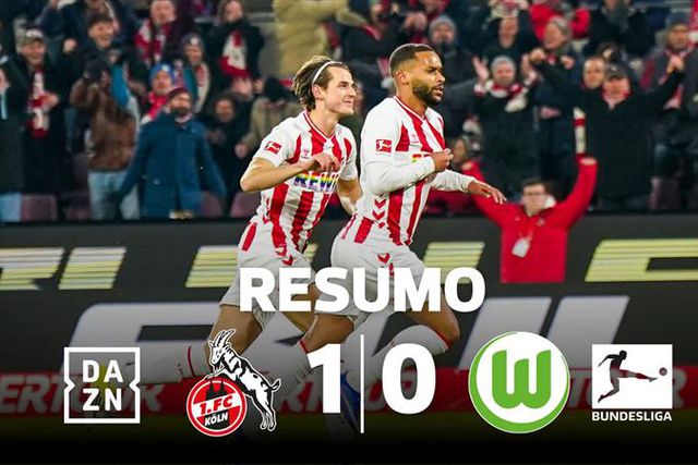 Colónia bate Wolfsburgo e afasta-se da zona de despromoção (resumo)