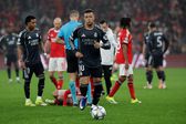 Kylian Mbappé no Estádio da Luz, de onde o Real Madrid saiu derrotado pelo Benfica
