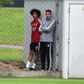 Tomás Tavares mantinha uma relação especial com Bruno Lage, que o lançou no plantel principal do Benfica (Foto A BOLA)