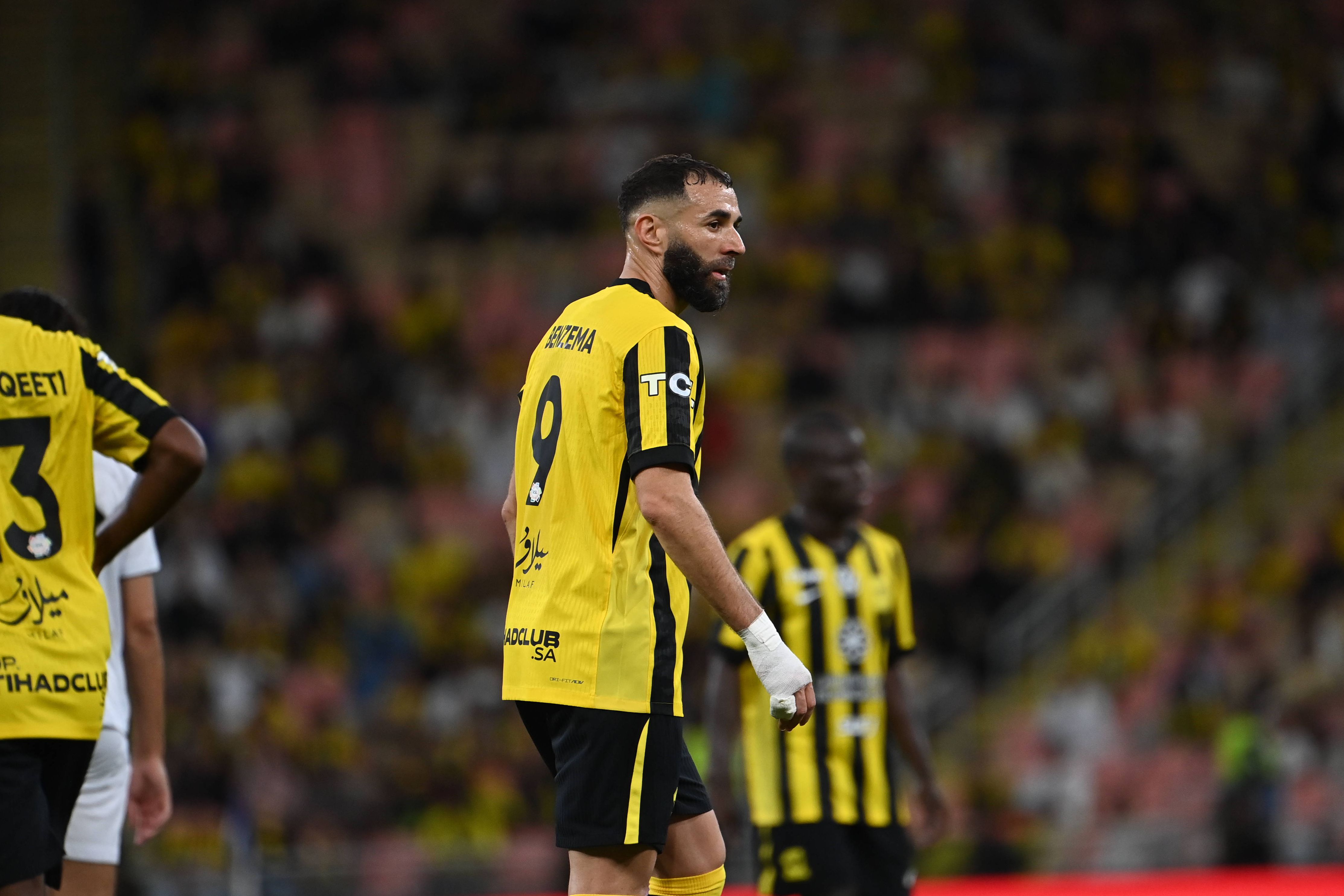 Karim Benzema, avançado e capitão do Al Ittihad, campeão saudita
