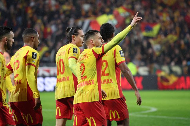 Festejos do Lens frente ao Le Havre