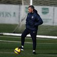 Rui Borges orientou o último treino antes do jogo com o Famalicão - Foto: SPORTING CP
