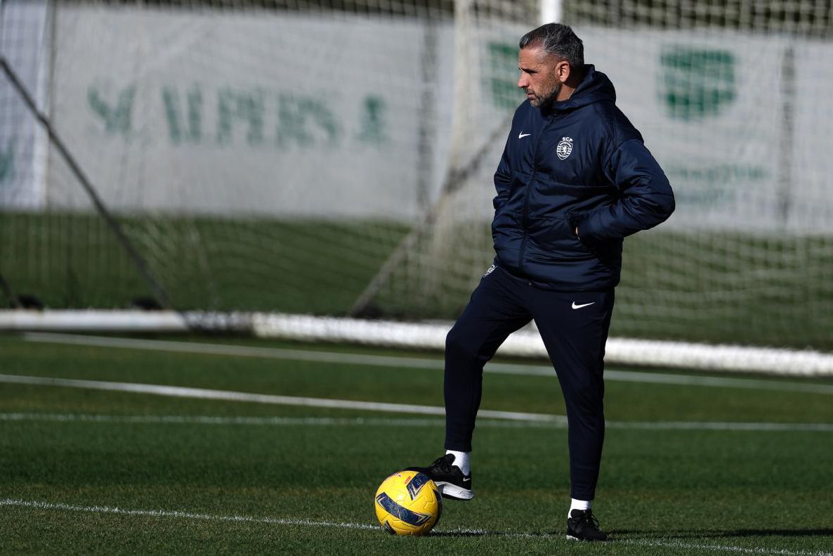 Rui Borges orientou mais uma sessão de treino antes da receção ao FC Porto - Foto: Sporting CP