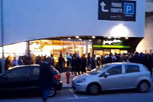 Ambiente tranquilo no Estádio António Coimbra da Mota