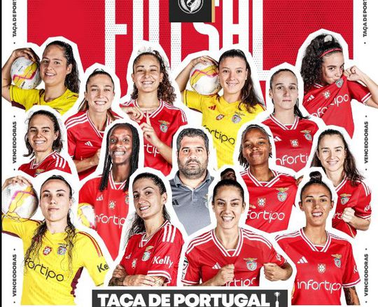 Benfica conquista oitava Taça de Portugal feminina de futsal