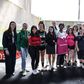 Jogadoras da equipa principal feminina do Sporting receberam jovens do projeto Goleadoras