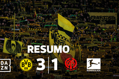 O resumo do triunfo do Dortmund sobre o fenómeno Mainz