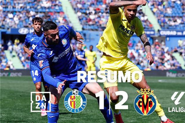 Resumo: Getafe de Domingos Duarte derrotado em casa pelo Villarreal