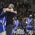 Basquetebol, Miguel Queiroz e o treinador do FC Porto Fernando Sá, na final da Taça de Portugal 2024/25, em Matosinhos, Fotografia FPB