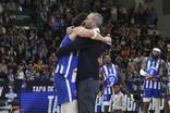 Basquetebol, Miguel Queiroz e o treinador do FC Porto Fernando Sá, na final da Taça de Portugal 2024/25, em Matosinhos, Fotografia FPB