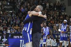 Basquetebol, Miguel Queiroz e o treinador do FC Porto Fernando Sá, na final da Taça de Portugal 2024/25, em Matosinhos, Fotografia FPB