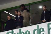 Imagem de arquivo: Varandas entre Fernando Gomes e Proença, na tribuna de Alvalade (foto: Sérgio Miguel Santos/A BOLA)