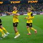 Jogadores do Dortmund festejam golo ao Mainz