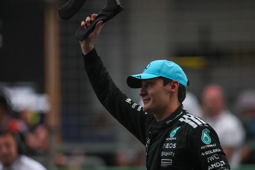 Russell: Alívio em Baku, drama na Mercedes