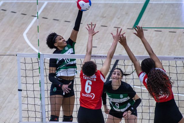 Jogo de voleibol feminino entre o Sporting e o SC Braga. 2024-25 Foto Sporting