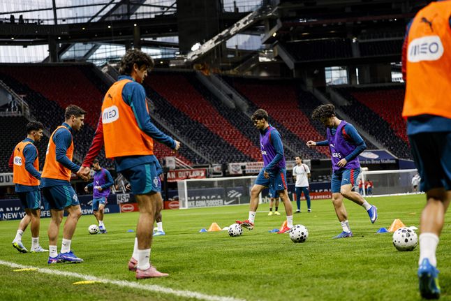 O último treino da Seleção antes do jogo em Atlanta