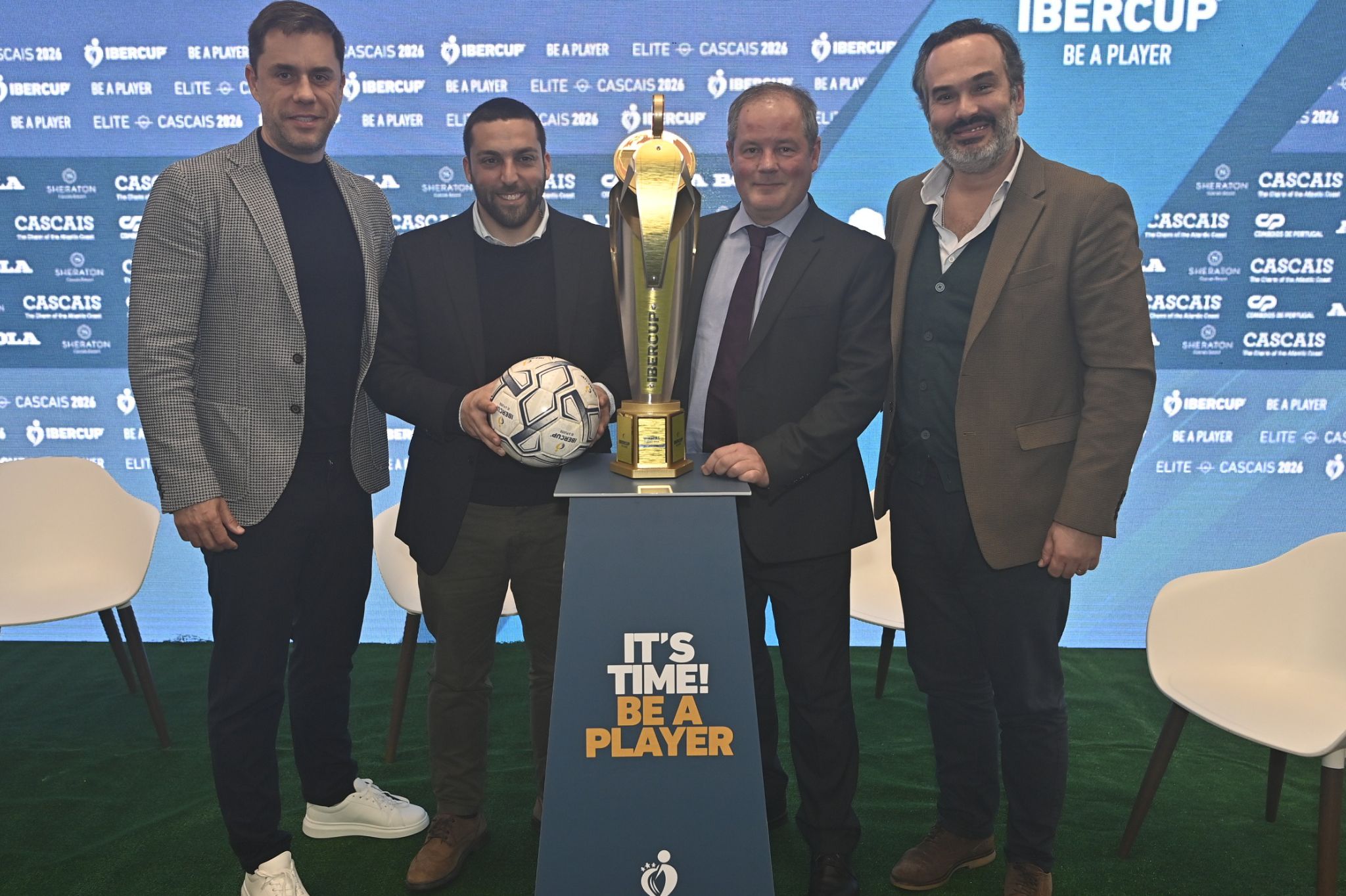 Filipe Rodrigues, fundador e CEO do IberCup; Vasco Botelho da Costa, treinador e embaixador do IberCup; 
João Rodrigues dos Santos, vereador do Desporto da Câmara Municipal de Cascais; e
Rodrigo Roquette, vice-presidente do Turismo de Cascais