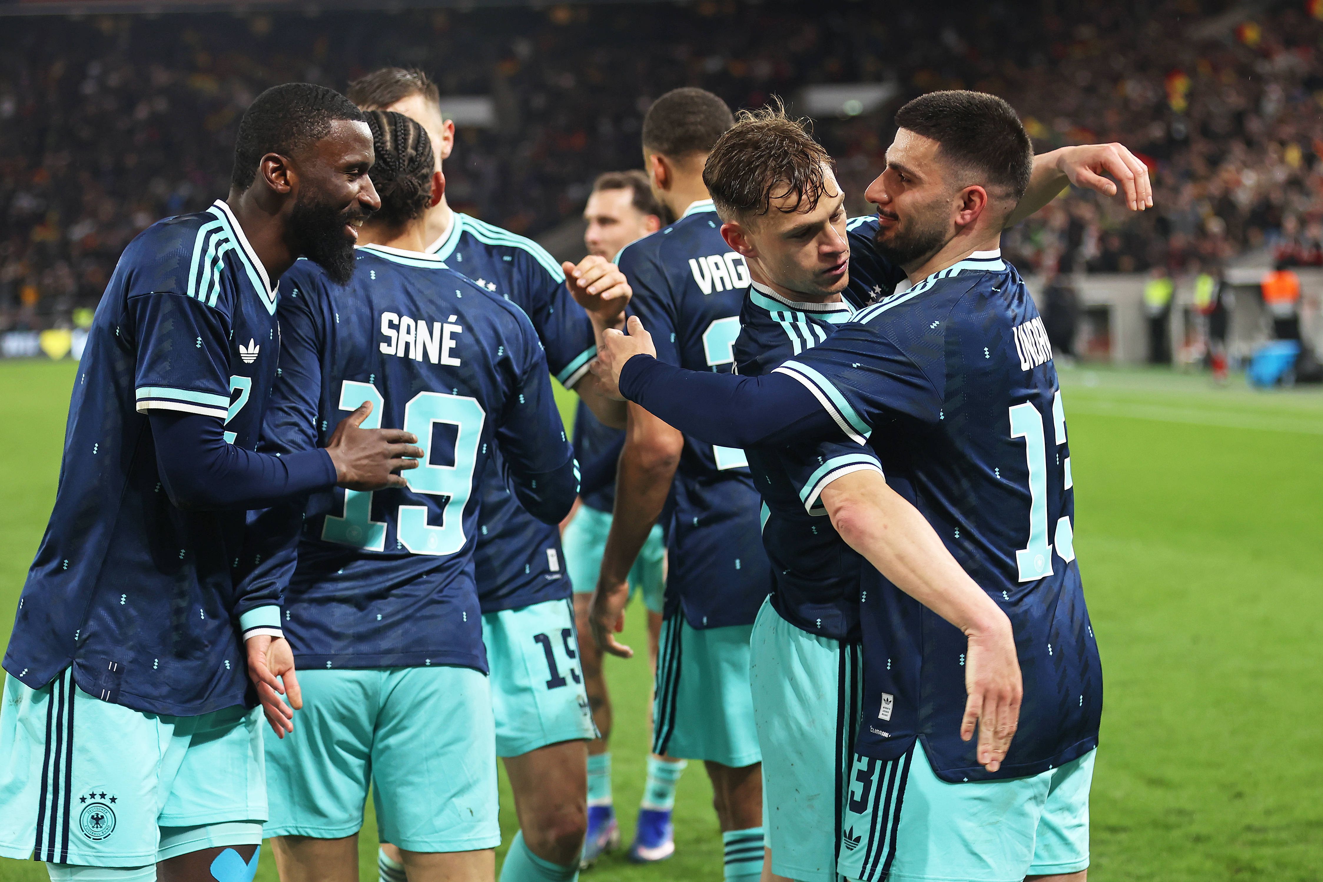 Festejos da Alemanha diante do Gana