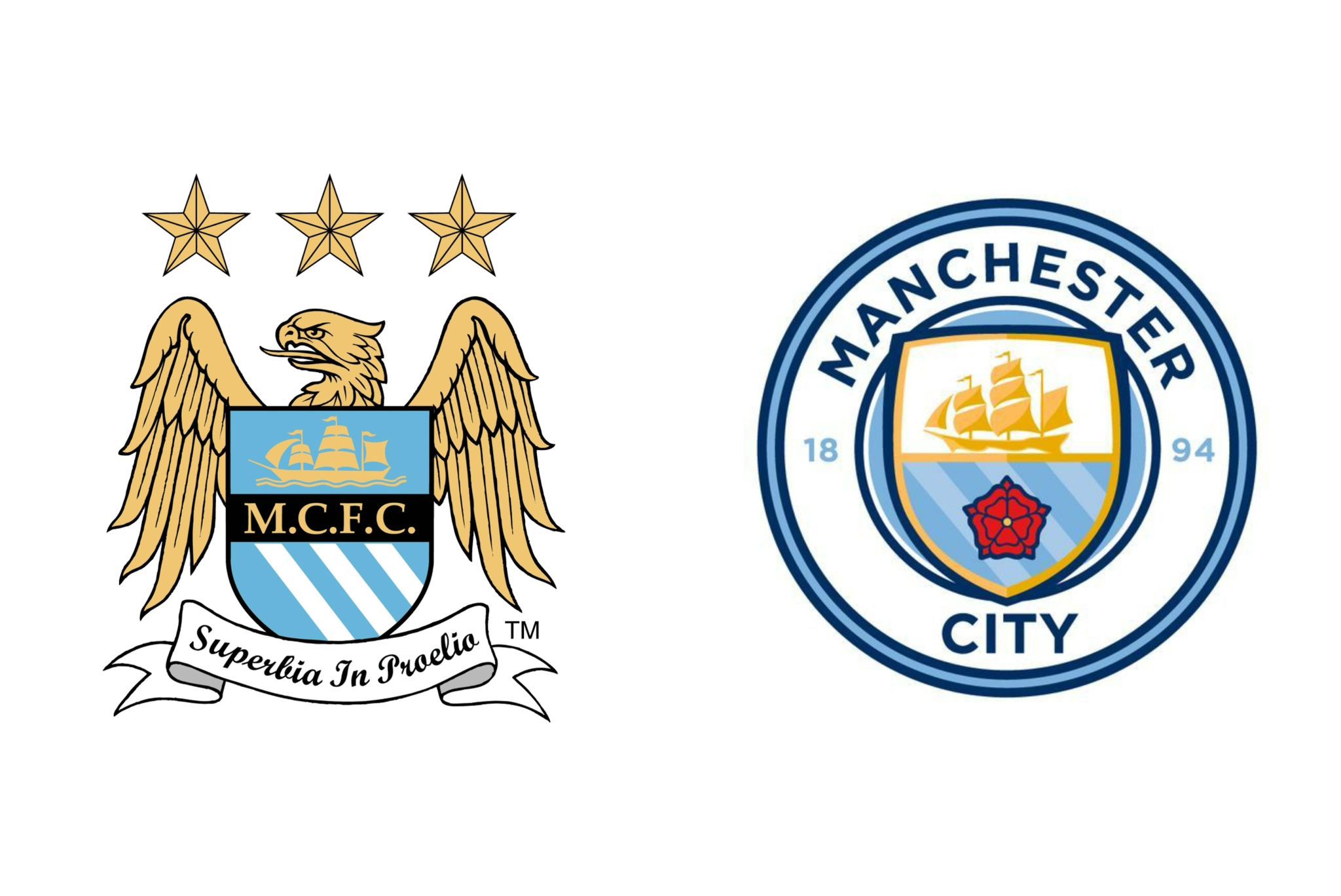 Manchester City mudou de emblema em 2015