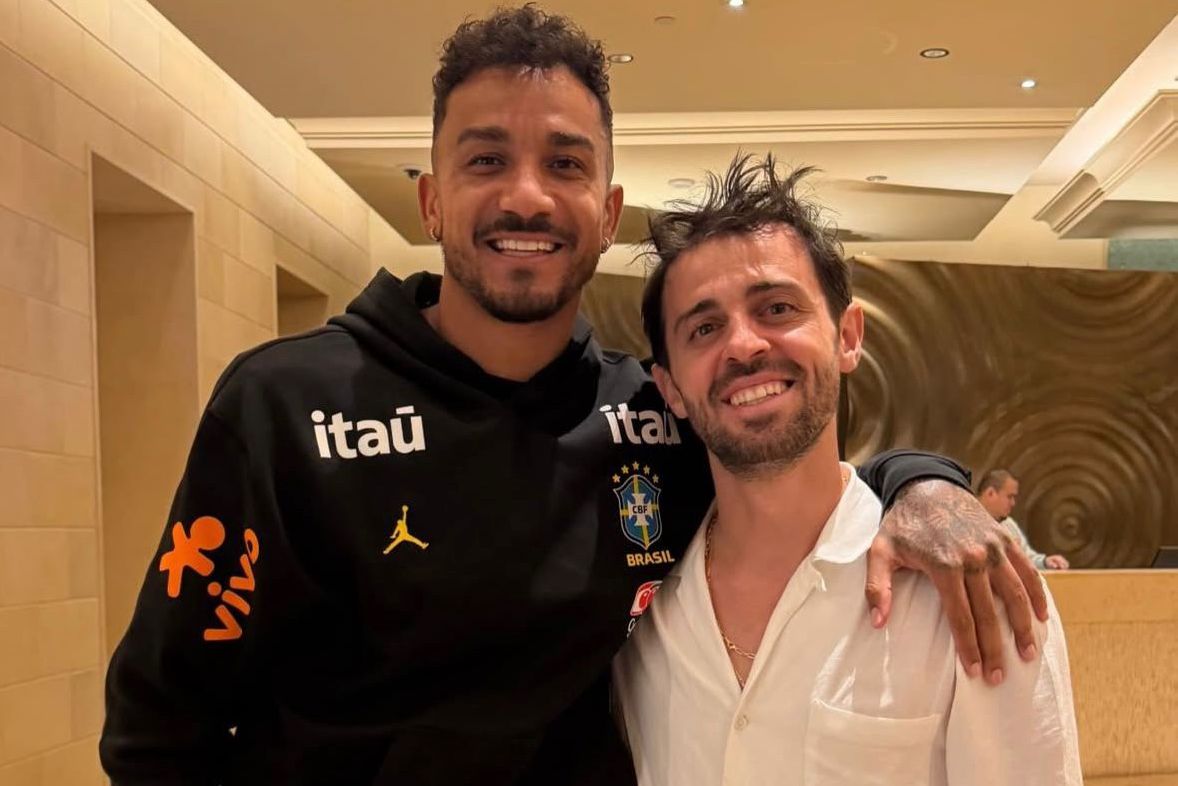Danilo partilhou reencontro com Bernardo Silva nas redes sociais
