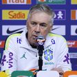 Carlo Ancelotti, selecionador do Brasil, falou em conferência de imprensa