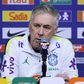 Carlo Ancelotti, selecionador do Brasil, falou em conferência de imprensa